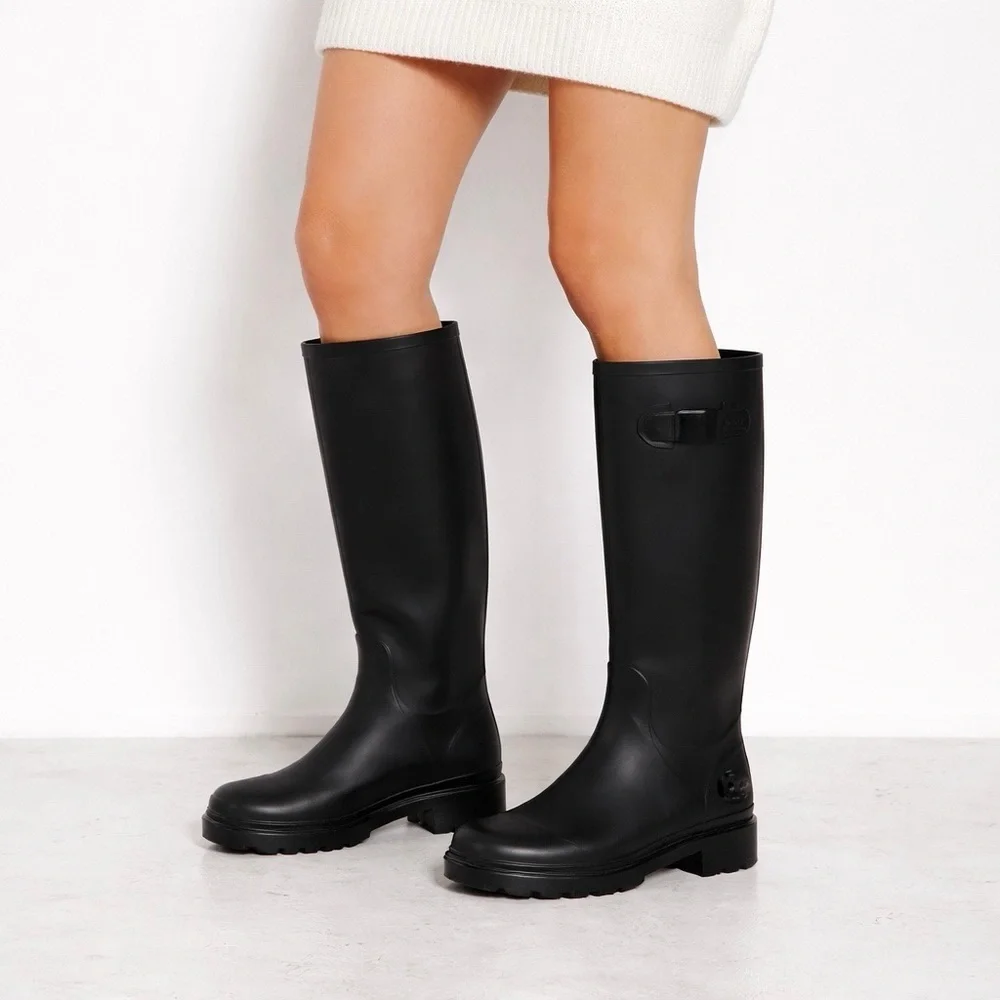 [Marc Jacobs] Matte Black Skull Rain Boots